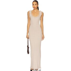 SNDYS Skyler Maxi Dress in Taupe